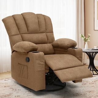 Moasis Manual Swivel Rocking Recliner Chair for Elderly Swivel Glider