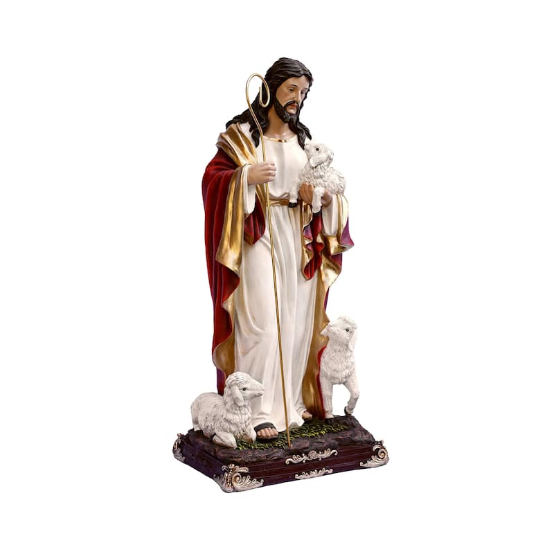 Good Shepherd Jesus Outdoor Garden Patio Statue - 40"