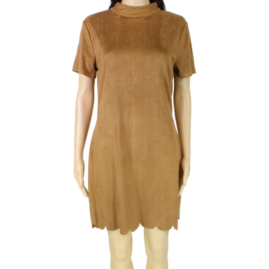 camel sheath dress