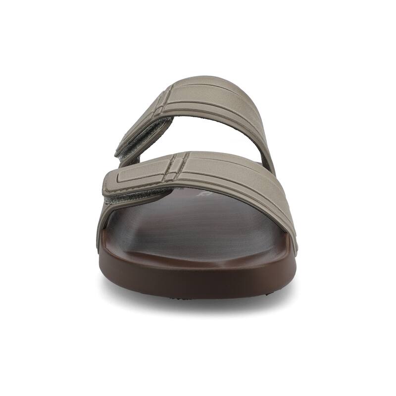 Vance Mario Comfort Adjustable Strap Slide-in Sandal - Brown - 9