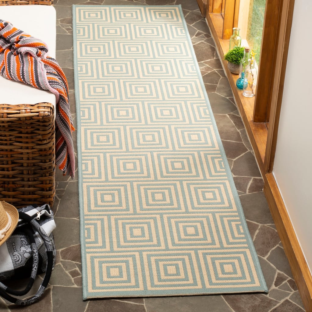 SAFAVIEH Linden Madita Indoor/ Outdoor Waterproof Patio Backyard Rug