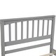 preview thumbnail 3 of 10, Grey Wood Platform Bed Twin Size Platform Bed