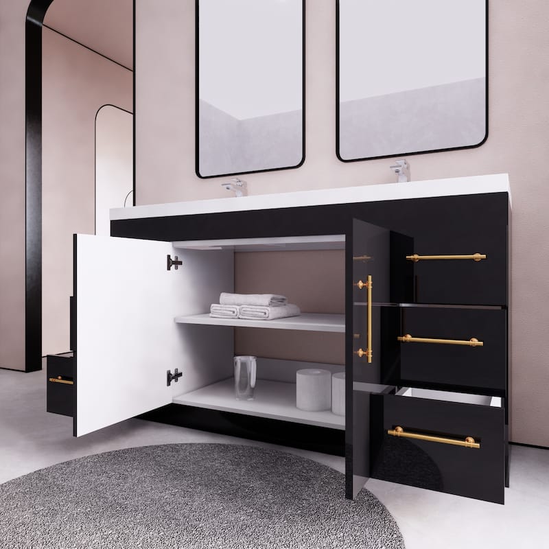 Eliza 60'' Freestanding Vanity with Double Sink