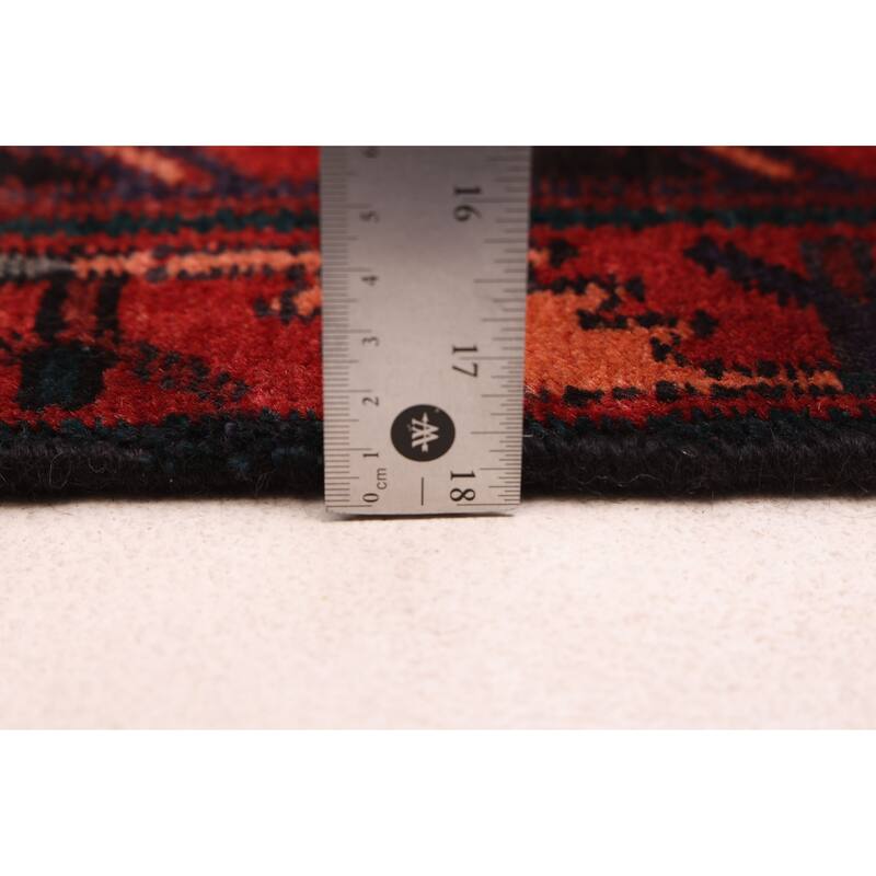 ECARPETGALLERY Hand-knotted Konya Anatolian Black, Red Wool Rug - 4'8 x 12'10