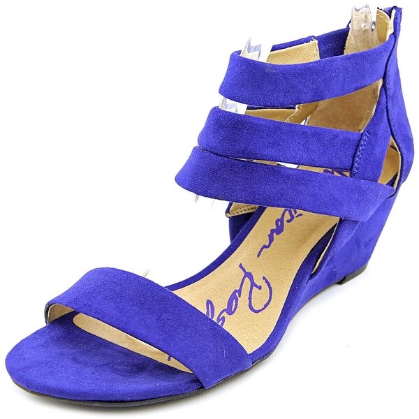 American Rag Acasen Women Open Toe Synthetic Blue Wedge Sandal