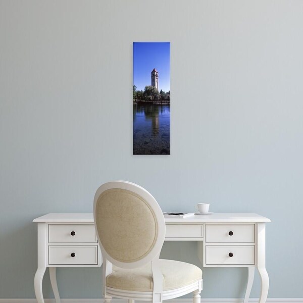 Easy Art Prints Panoramic Images's 'Clock Tower at Riverfront Park, Spokane, Washington State, USA' Premium Canvas Art