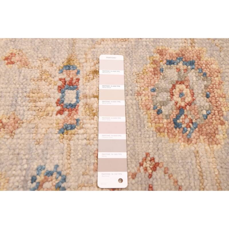 ECARPETGALLERY Hand-knotted Jules Serapi Light Grey Wool Rug - 2'6 x 8'0