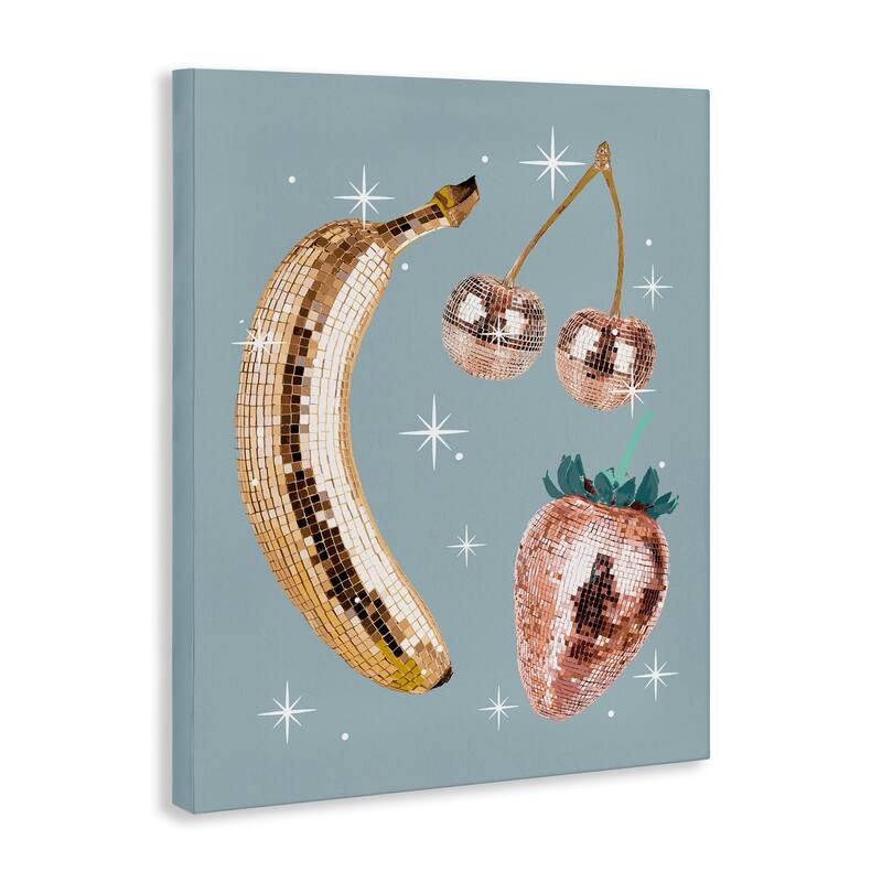 Stupell Luminous Glam Fruits Canvas Wall Art Design By Lil' Rue