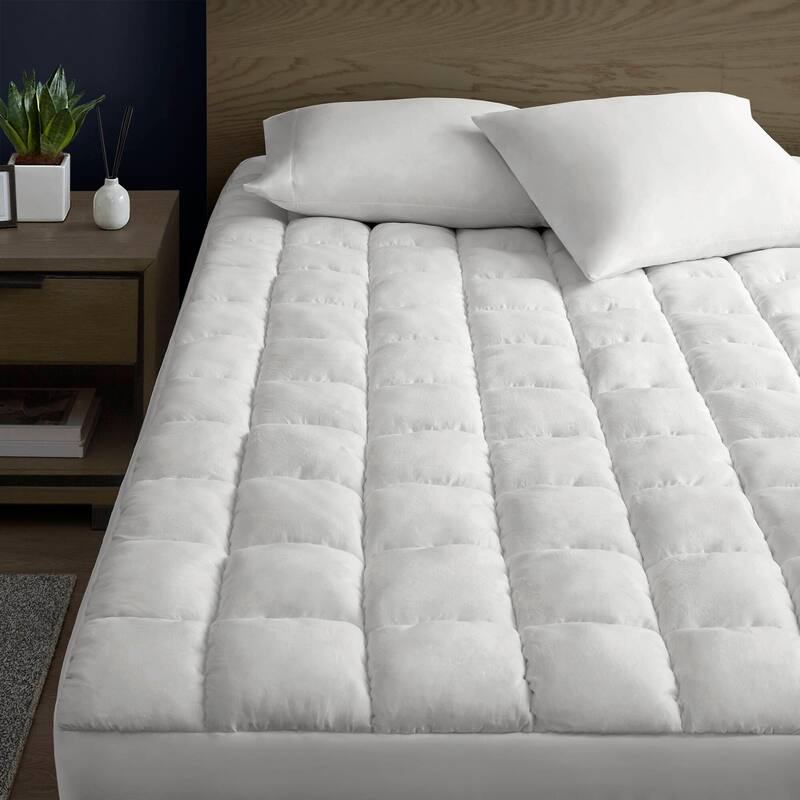 Intelligent Design Dream Puff Overfilled Down Alternative Mattress Pad - White