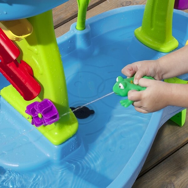 rain showers splash pond sand and water table step2