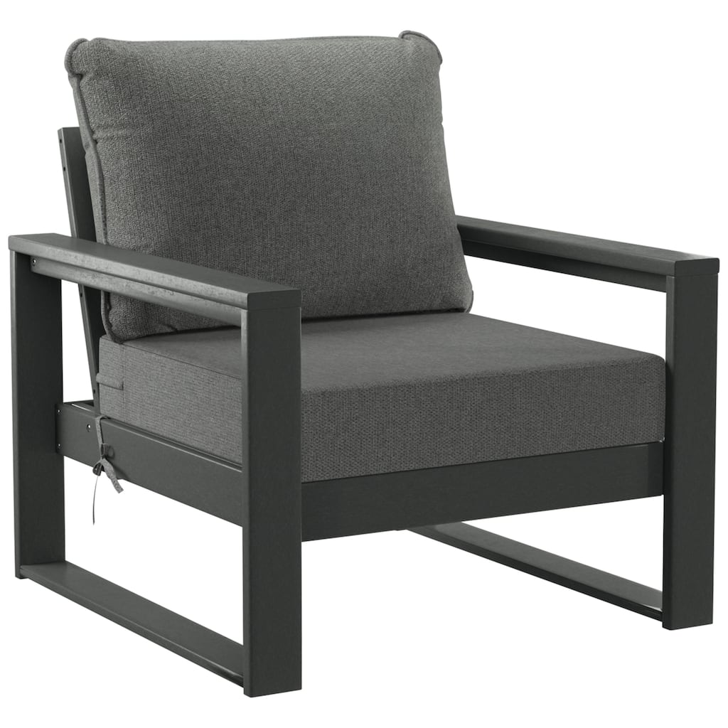 Polytrends Endless Patio Deep Seating Club Chair with Gray Frame