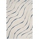 preview thumbnail 66 of 86, SAFAVIEH Florida Shag Hervor Soft Serene Waves 1.2-inch Thick Rug 5'3" x 7'6" - Cream/Blue - Rectangle