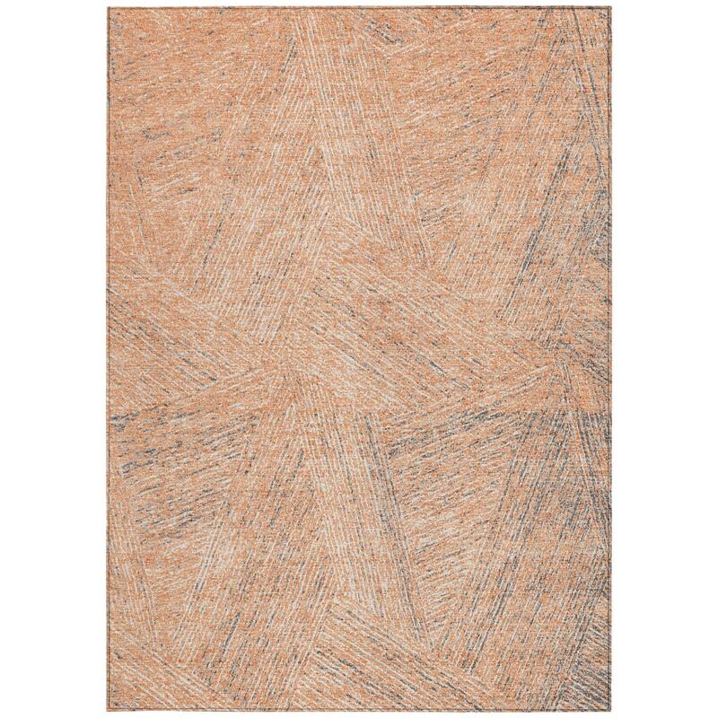 HomeRoots Abstract Transitional Rectangle Outdoor Rug