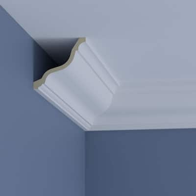 5 3/4"H x 6"P x 8 1/4"F x 96"L Nancy Crown Moulding - 1-Pack