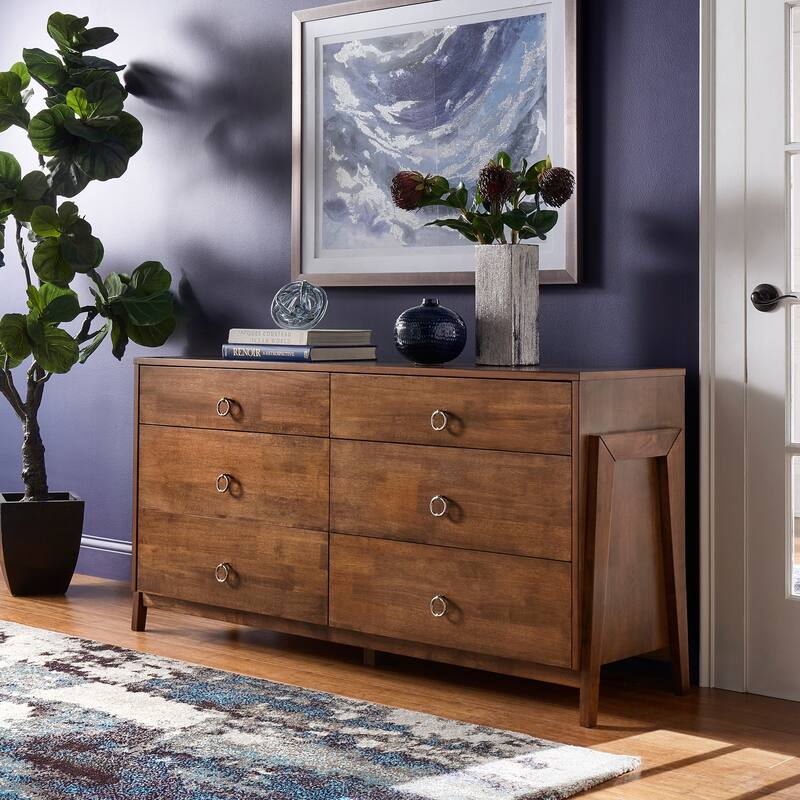 Barnnes Wood 6-Drawer Dresser by iNSPIRE Q Modern
