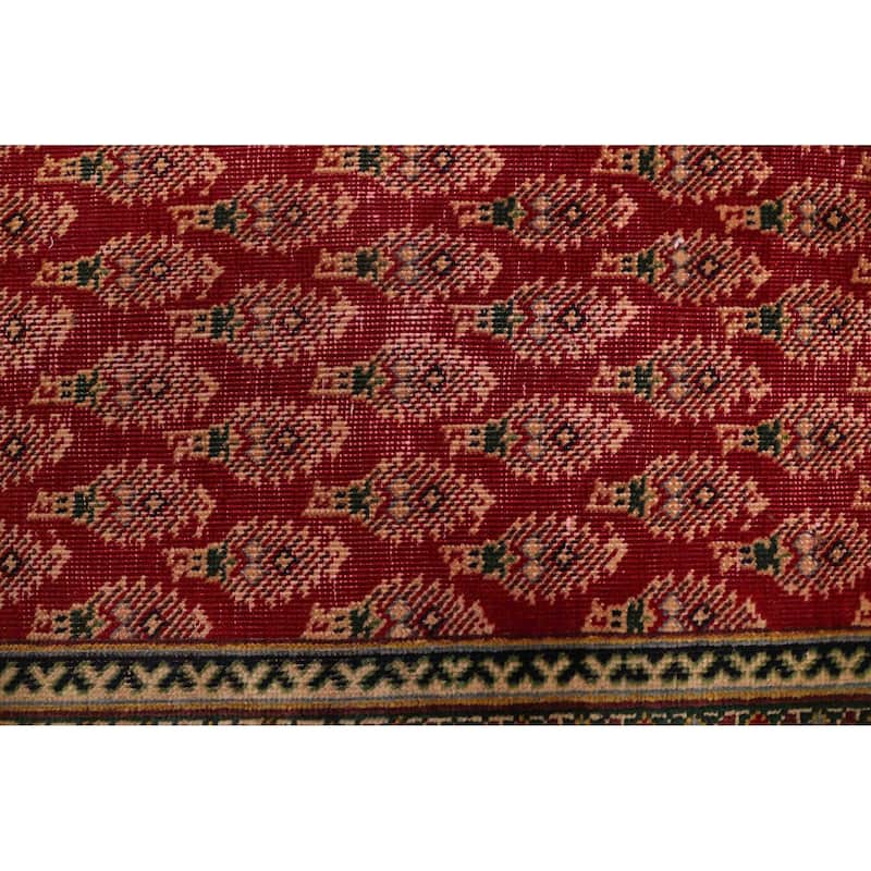 ECARPETGALLERY Hand-knotted Anadol Vintage Red Wool Rug - 3'1 x 10'11
