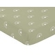preview thumbnail 3 of 4, Sage Green Boho Rainbow Collection Boy or Girl Fitted Crib Sheet - White Bohemian Celestial Sky Outdoors Nature Gender Neutral