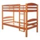 preview thumbnail 9 of 11, Walker Edison Solid Wood Christian Twin Convertible Bunk Bed - Honey