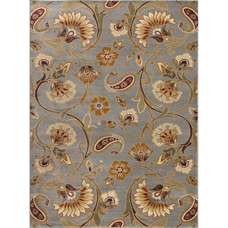 Infinity Transitional Floral Indoor Area Rug