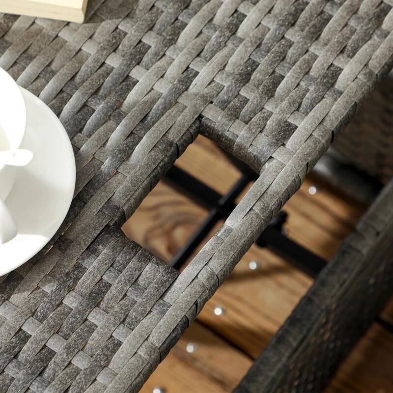 4PCS Adjustable Canopy Outdoor Rattan Sofa Set,Adjustable Coffee Table