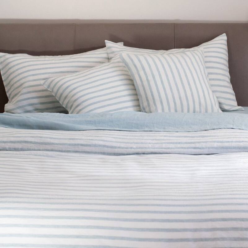 French Linen Pillow with Removable Sham by BOKSER HOME