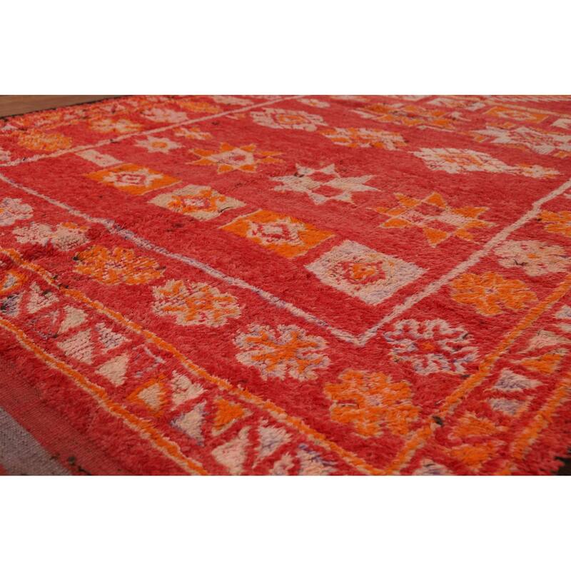 Tribal Moroccan Oriental Runner Rug Handmade Wool Carpet - 5'11"x 17'8"
