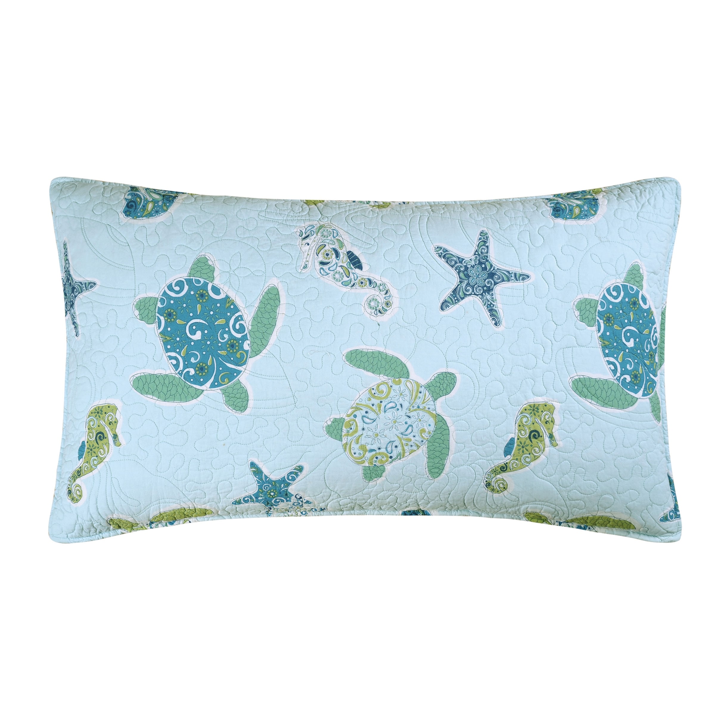 Imperial Coast Quilted King Sham