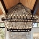 preview thumbnail 1 of 22, Extra Large Wagon Wheel Chandelier High Ceiling Farmhouse Chandeliers 80x80x62in - Black