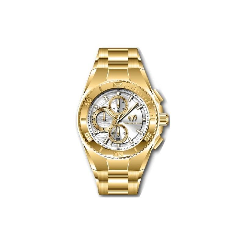 Technomarine Men's TM-224022 Manta Quartz Chronograph Silver Dial Watch