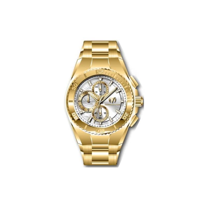 Technomarine Men's TM-224022 Manta Quartz Chronograph Silver Dial Watch