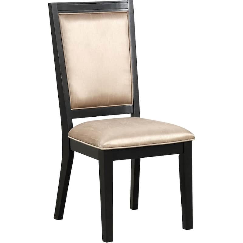 Side Chairs Set Modern Espresso Finish