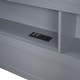 preview thumbnail 62 of 105, L-shape Daybed Wooden Sofa Bed Corner Bed with Bookcase Guardrail Built-in USB Charging Ports, Space-saving Bed