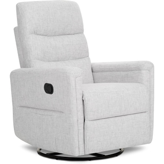 Evolur Peyton Manual Recline Glider with Full 360-Degree Swivel