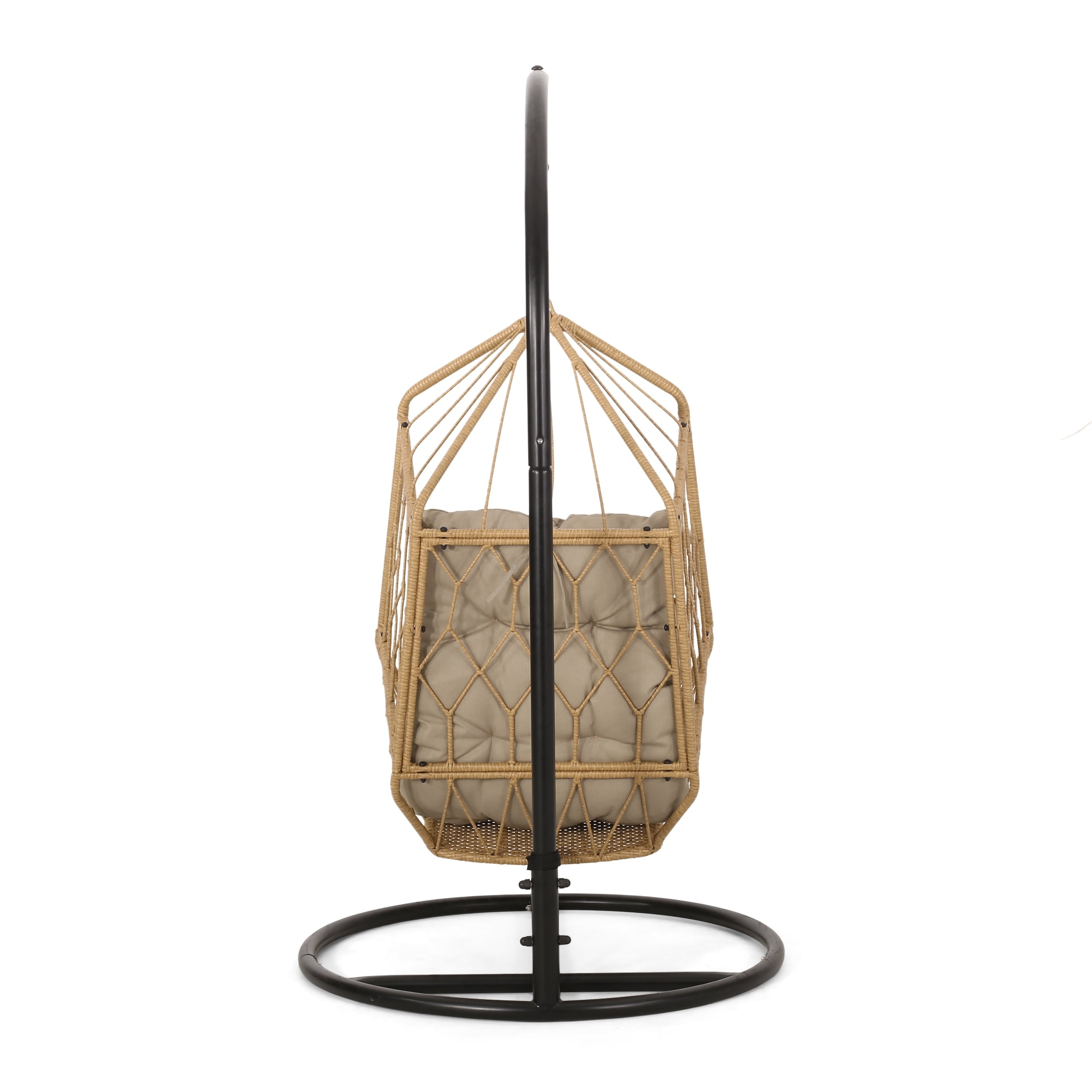 Allegra Outdoor Wicker Outdoor Hanging Chair with Stand by Christopher Knight Home On Sale Bed Bath Beyond 32573646