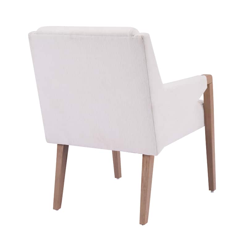 Christopher Knight Home - Set of 2 Mid-Century Modern Upholstered Dining Chair with Rubberwood Frame