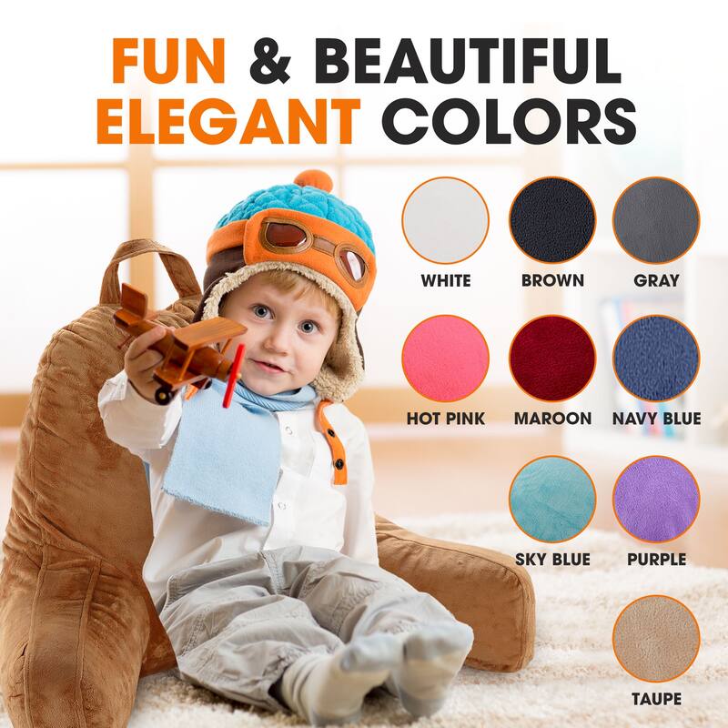 Cheer Collection Kids Memory Foam TV And Reading Pillow