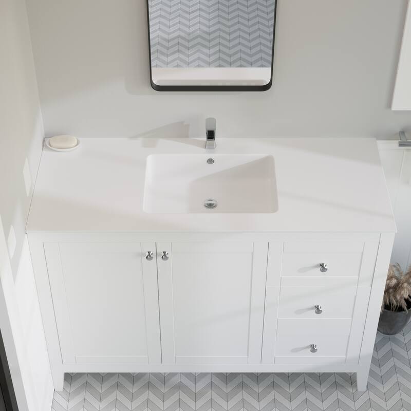 Swiss Madison SM-VT330 Voltaire 49" Vanity Top Sink with Single Faucet Hole