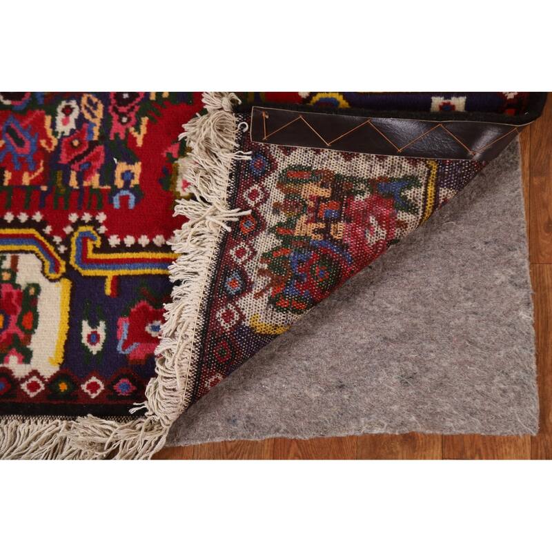 Hand Knotted Oriental 100% Wool Carpet Traditional Floral Pink Bakhtiari Area Rug - 4' 10'' X 3' 9''