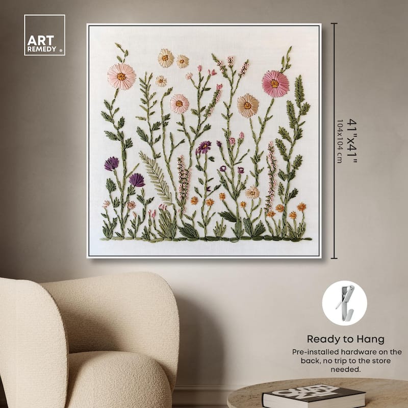 Wildflower Patch III Canvas by Art Remedy