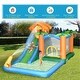 preview thumbnail 4 of 5, Outsunny Tropical Inflatable Water Slide Summer Theme Jumping Castle - 216.5"Lx112.25"Wx102.25"H