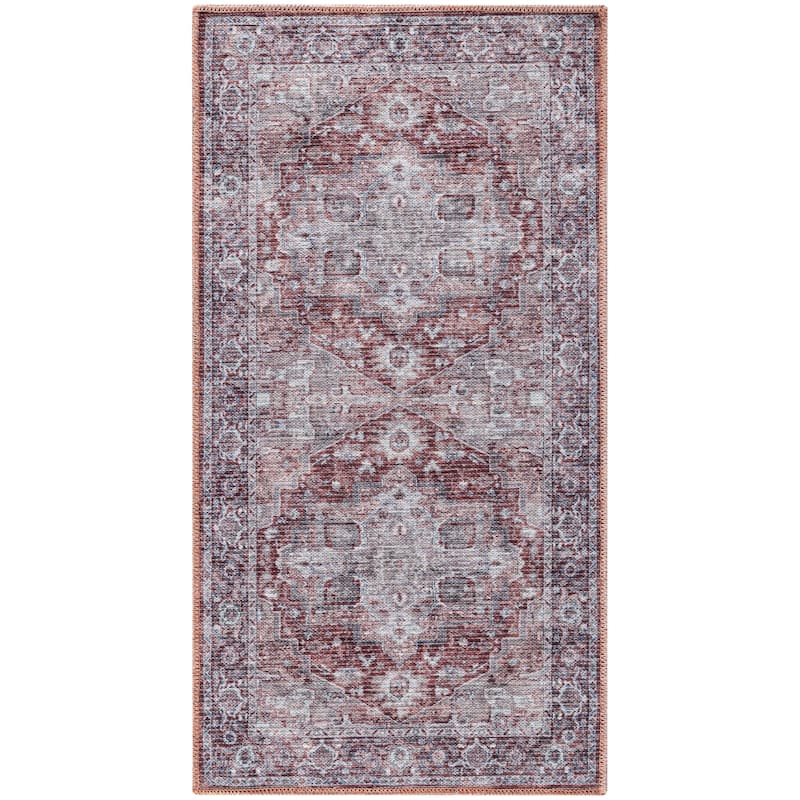New Concept Washables Persian Boho Machine Washable Area Rug