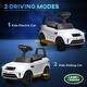 preview thumbnail 2 of 8, Land Rover Licensed 6V Ride on Push Car - White