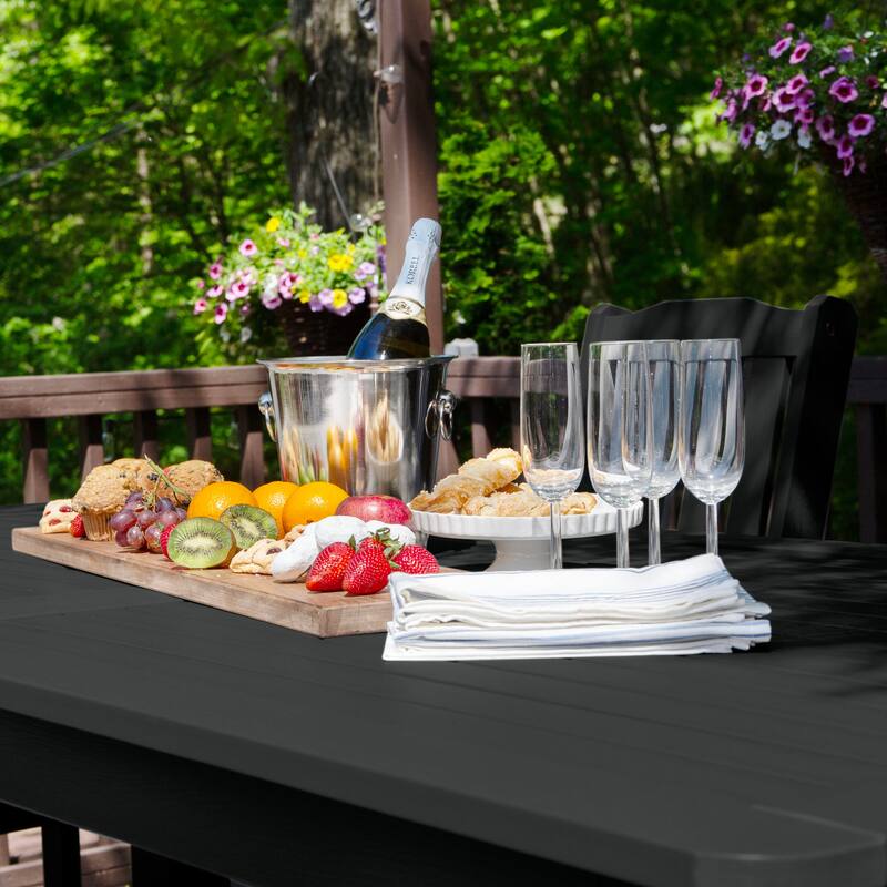 HIGHWOOD 7-Piece Outdoor Dining Set - 42" x 84" Table, Counter-height