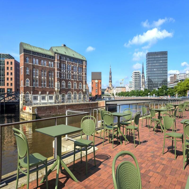 27.5" Olive Green Square Dining Table