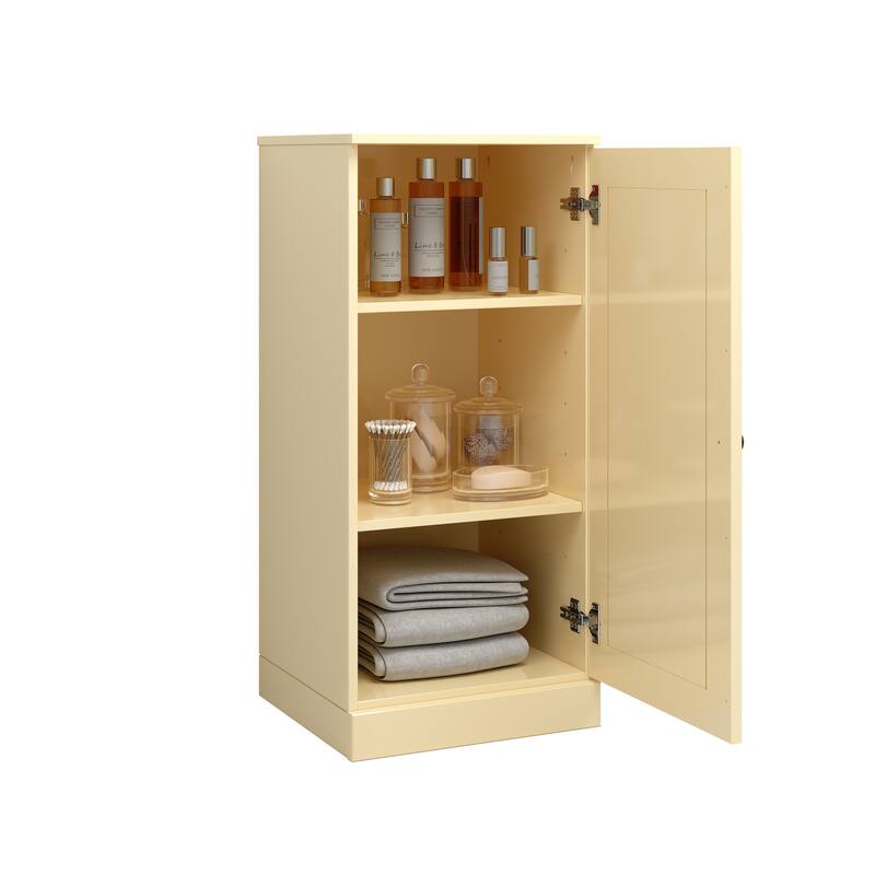 Palace Imports Solid Wood Bathroom Storage Cabinet, Raised Panel Door, Adjustable Shelves