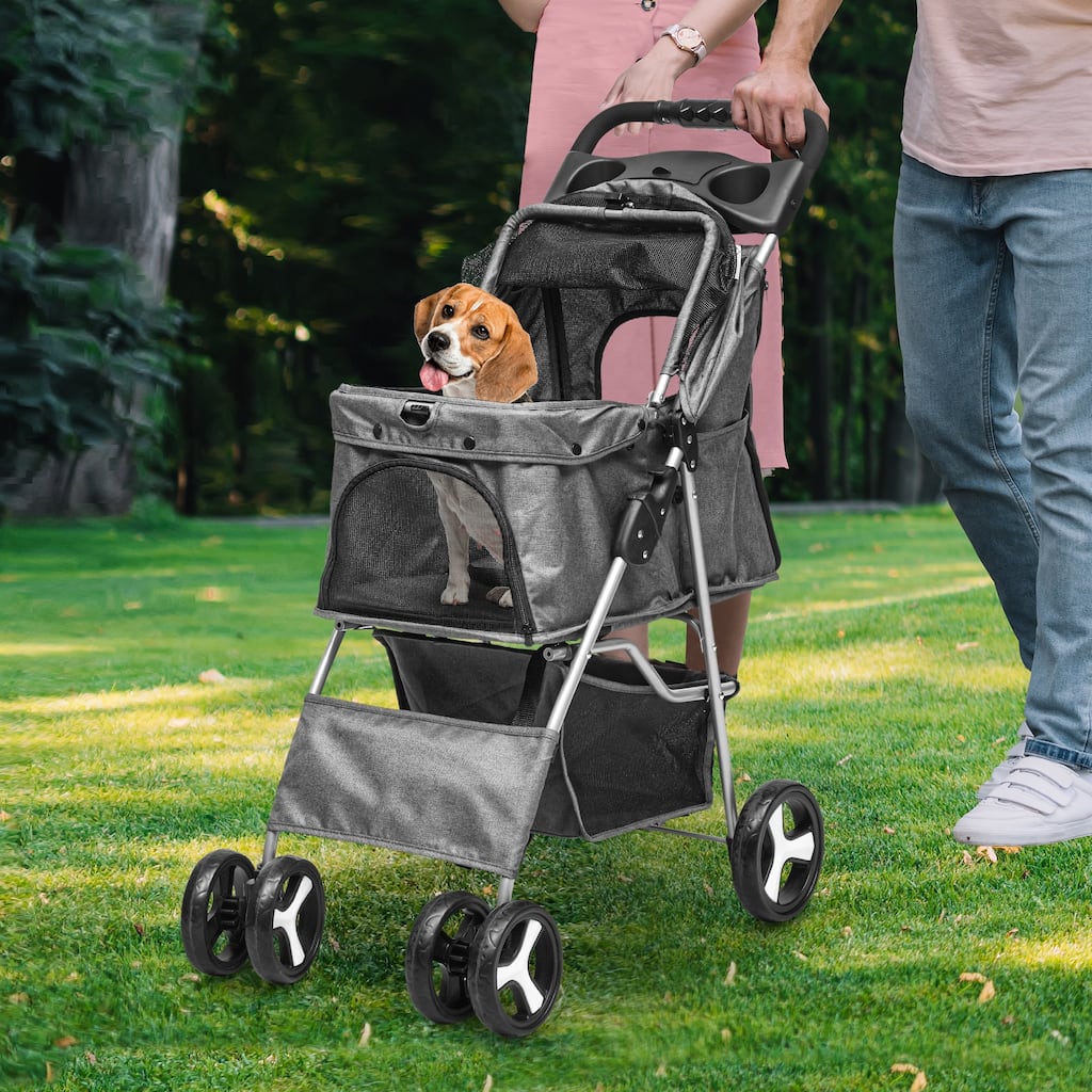 Moasis Pet Stroller with Latch Closure