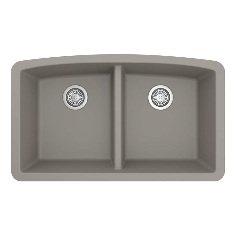 Karran Undermount Quartz Double Bowl Kitchen Sink