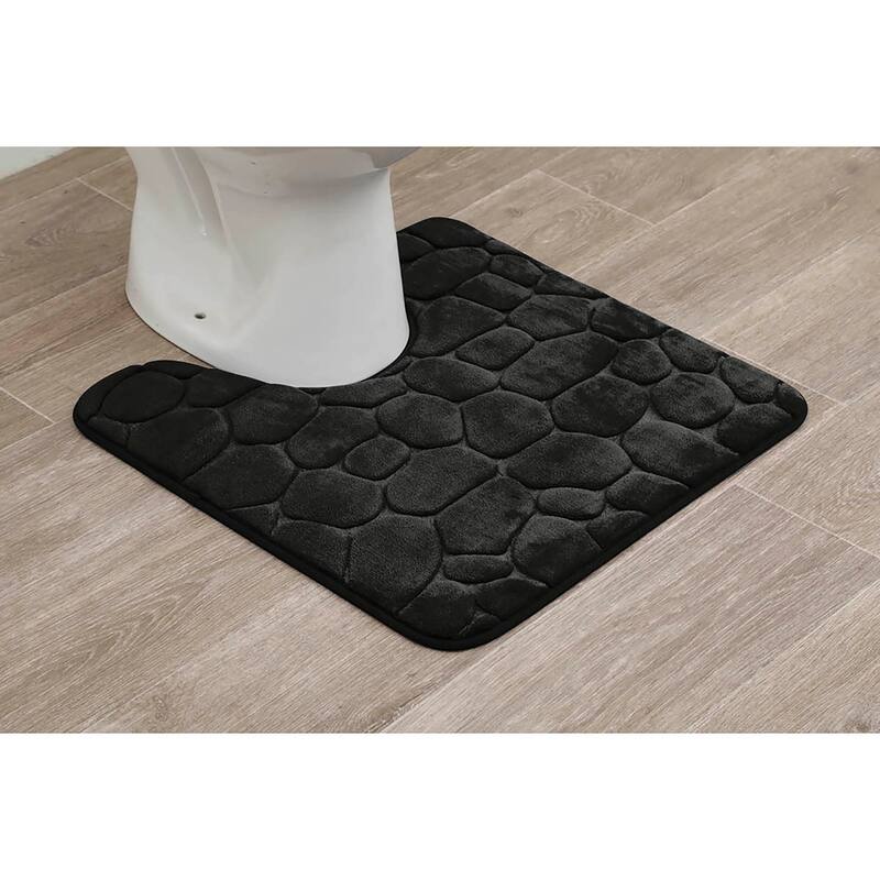 Contour Bath Rug Memory Foam Mat 3D Pebble 20L x 20W