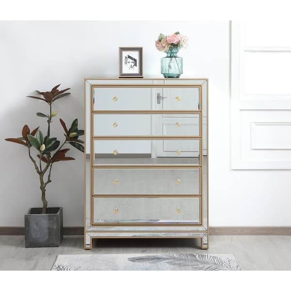 Rosa Mirrored Cabinet - 34 inch