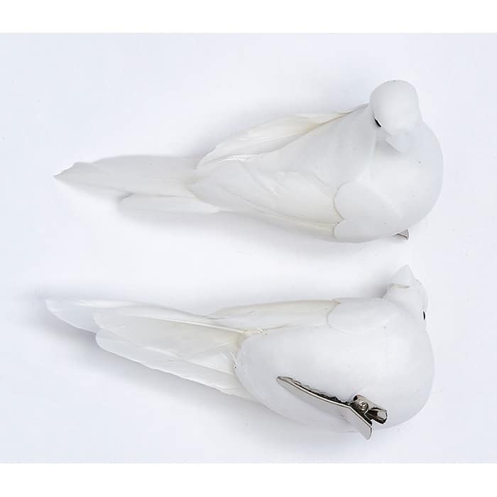 3" Feathered Dove, Set of 6